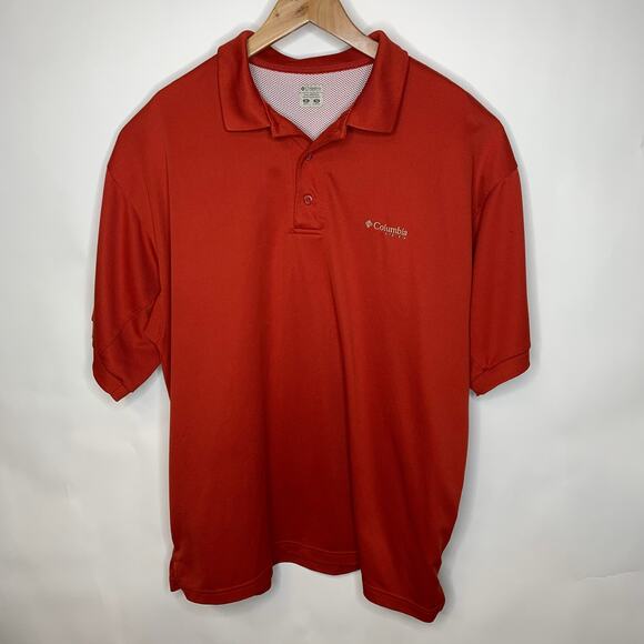 Columbia PFG  Omni Shade Red Polo Shirt XL - Picture 1 of 6